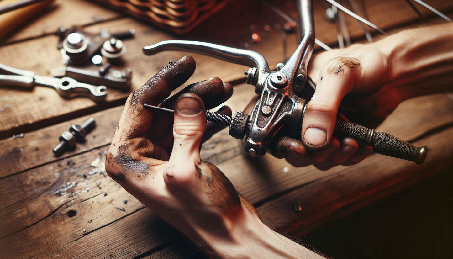 Bremshebel eines Fahrrads de- und montieren