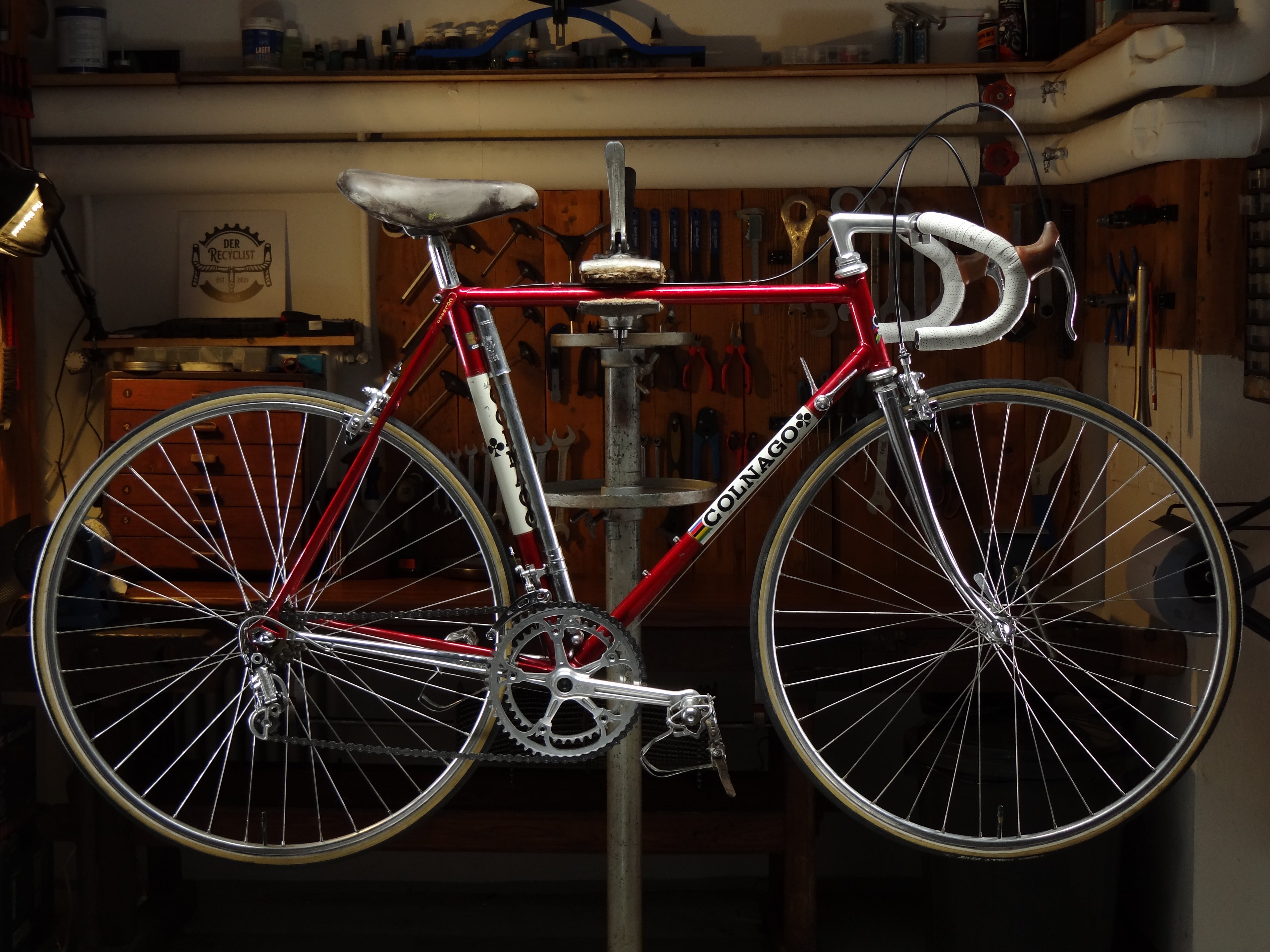 colnago rennrad klassiker Super Saronni – Der ReCyclist Farbe:Metallic Blue DAHON 