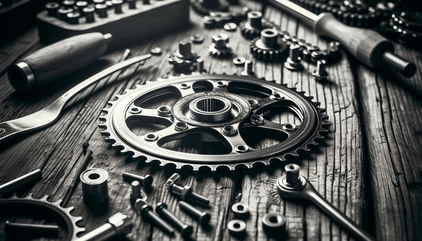 Kettenblatt einer Kurbel de- und montieren