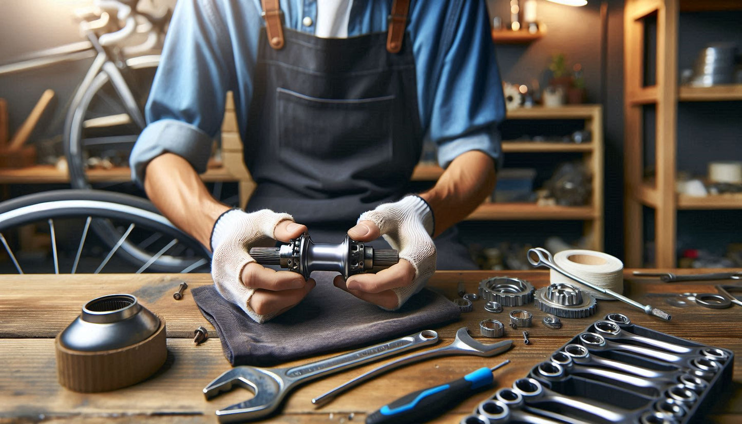 Tretlager eines Fahrrads überholen