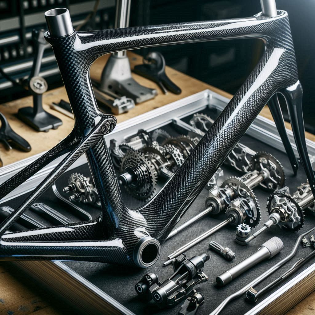 kompletten Fahrrad Rahmen aufbauen