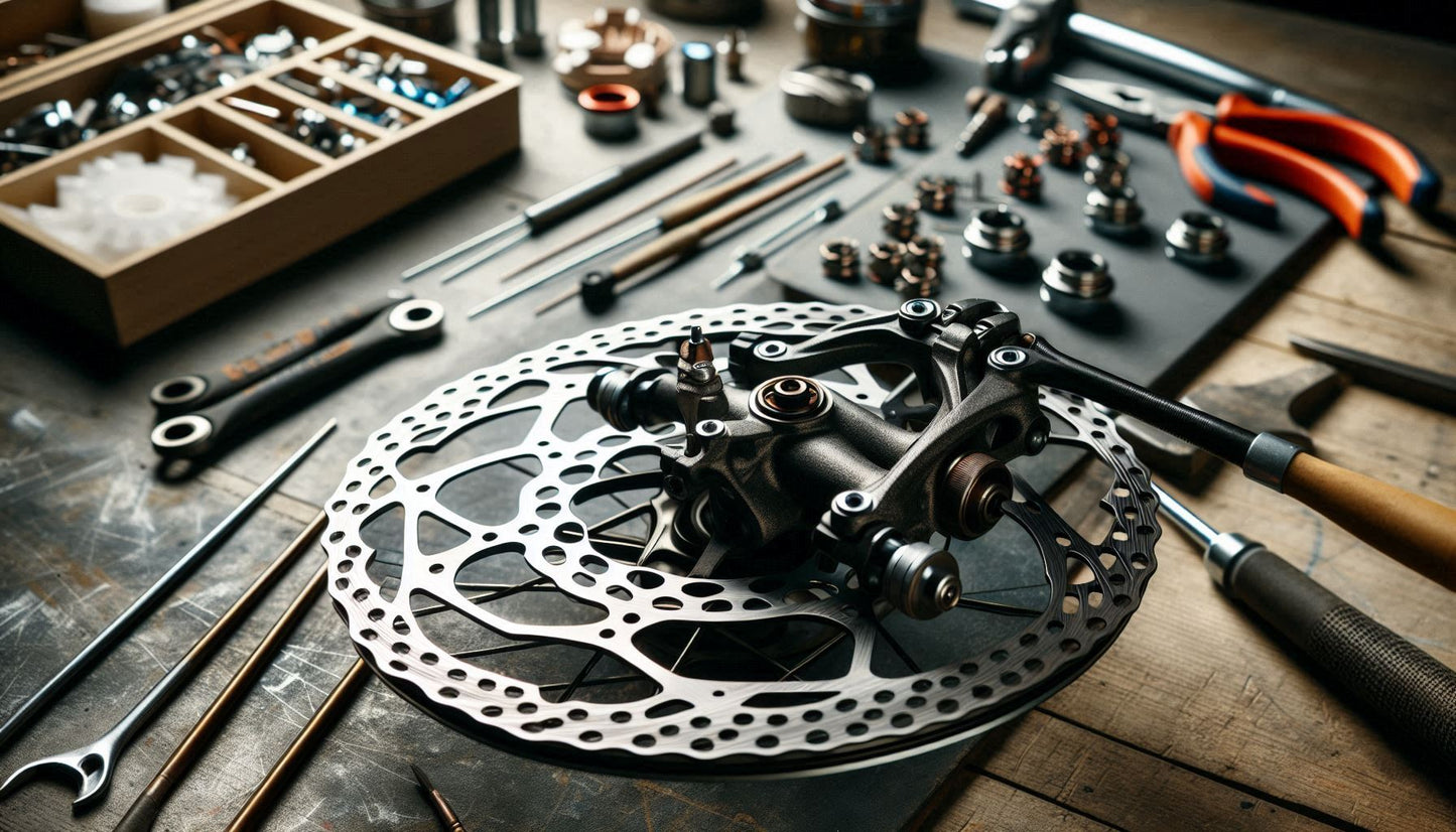 Bremsscheibe am Fahrrad prüfen und einstellen