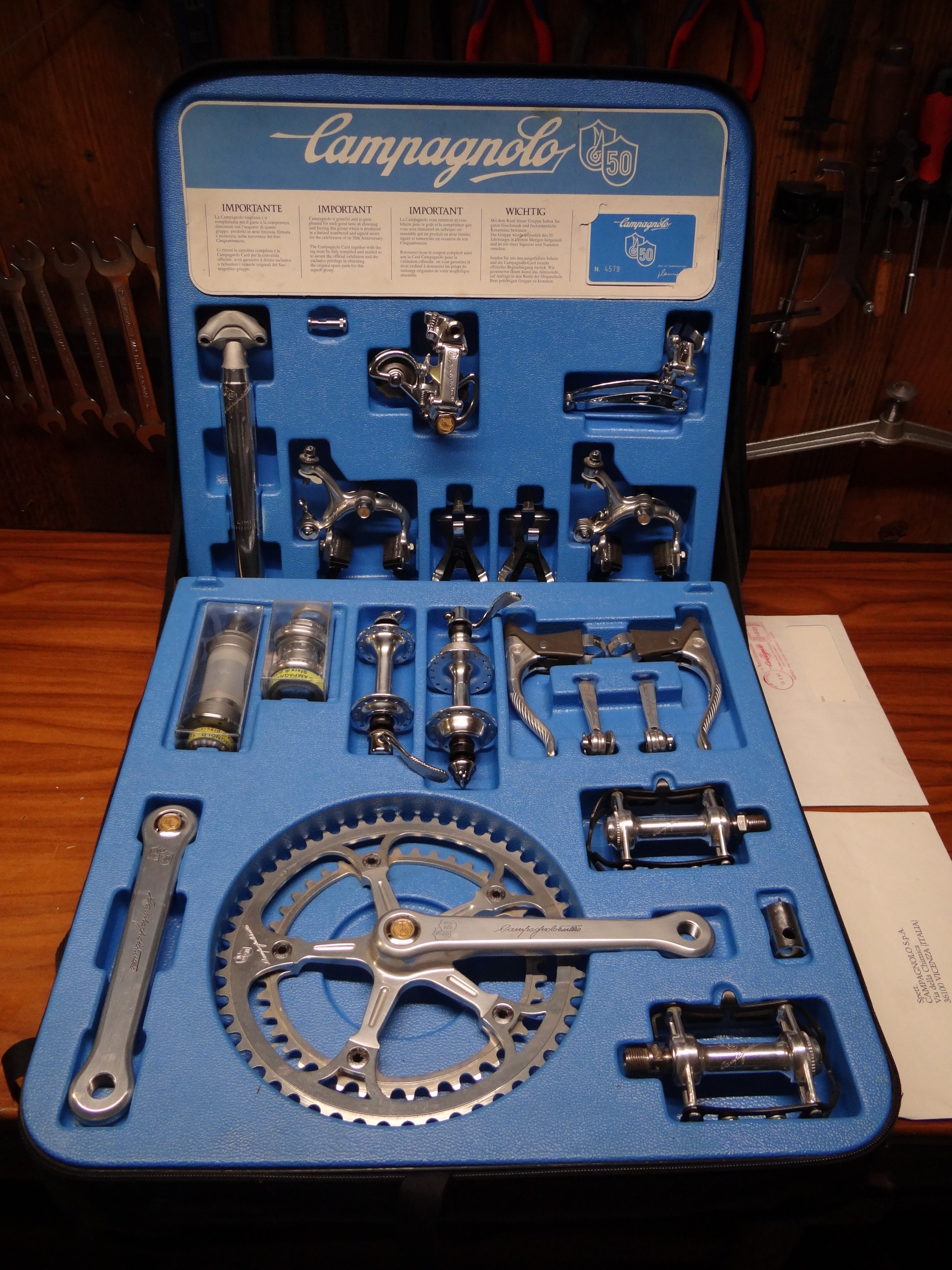 希少種VIVALOクロモリ　Campagnoloグループセット Campagnolo 50th Anniversairy Groupset (NOS) – Der ReCyclist